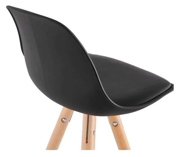 Sgabello da bar nero, altezza seduta 64 cm Anau - Kokoon