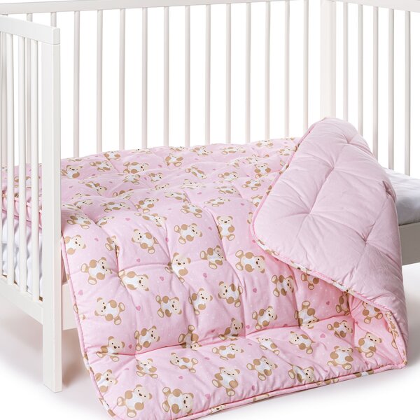 Trapunta In Cotone Orsacchiotti Baby Caleffi Kids Ragazza Rosa Caleffi