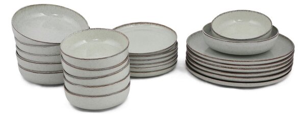 Set di stoviglie in gres marrone Island | Maisons du Monde