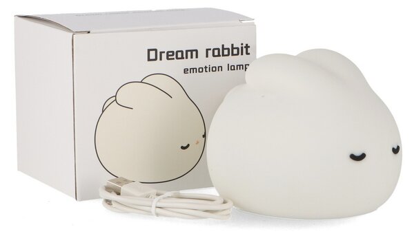 Lampada Led touch Coniglio per bambini a batteria ricaricabile USB Bianco caldo M LEDME
