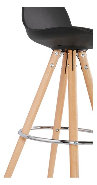 Sgabello da bar nero, altezza seduta 64 cm Anau - Kokoon