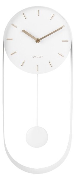 Orologio a pendolo bianco da parete Charm Pendulum - Karlsson