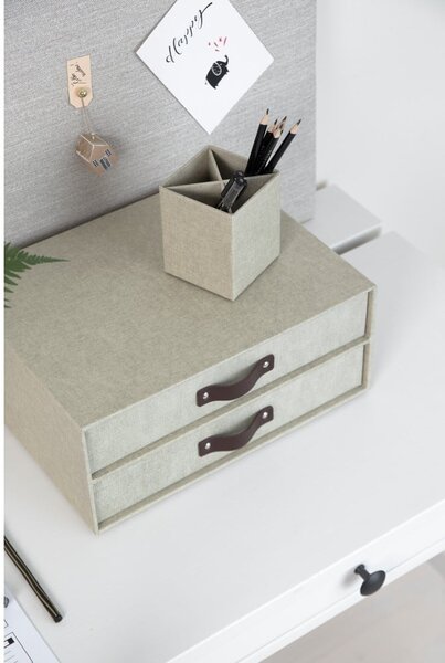 Cassettiera beige con 2 cassetti Birger - Bigso Box of Sweden