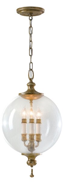 Lampadario Contemporaneo Argento Acciaio Foglia Argento Vetro 3 Luci E14
