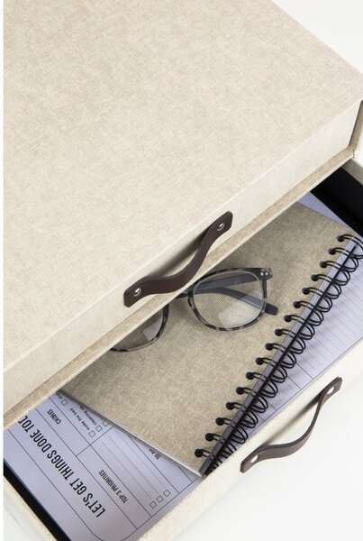 Cassettiera beige con 2 cassetti Birger - Bigso Box of Sweden