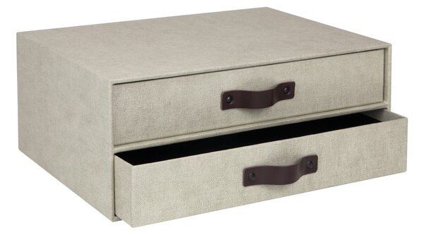Cassettiera beige con 2 cassetti Birger - Bigso Box of Sweden