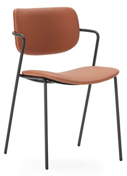 Set di sedie da pranzo color mattone 2 pz Maika - Marckeric