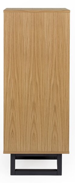 Cassettiera in rovere decorato, 40 x 123 cm Camden Herringbone - Woodman