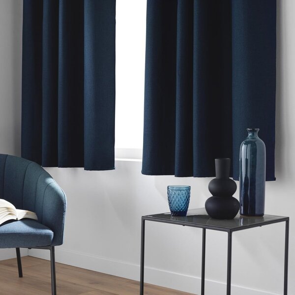 Tenda oscurante blu scuro 140x180 cm Crepuscule - douceur d'intérieur