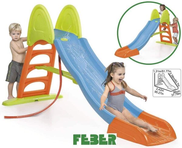SUPERMEGA - scivolo Feber da giardino con acqua per bambini
