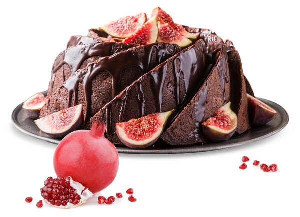 Stampo in silicone marrone per bundt cake Flower, ø 23,5 cm - Orion