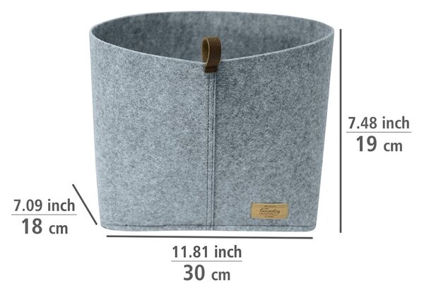 Organizzatore tessile grigio Feltro, 30 x 18 cm Feli - Wenko