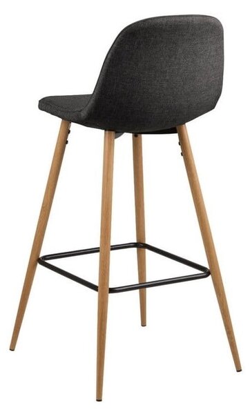 Sgabello da bar in colore grigio-naturale 101 cm Wilma - Actona