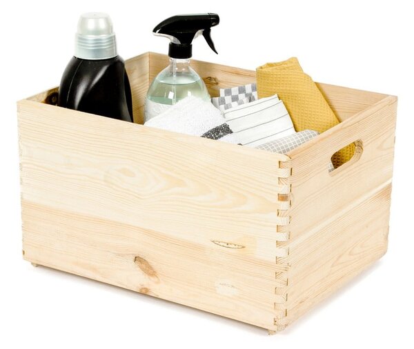 Scatola in legno di pino Custom, 40 x 30 x 23 cm - Compactor