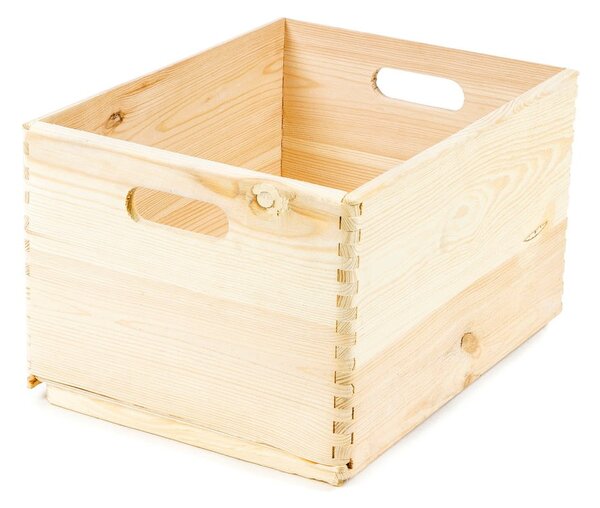 Scatola in legno di pino Custom, 40 x 30 x 23 cm - Compactor