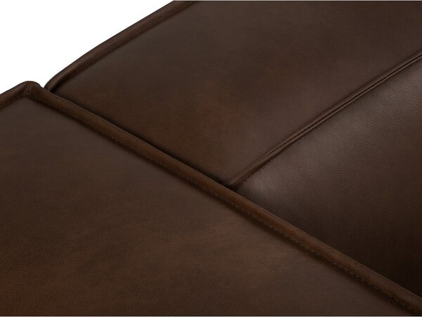Divano in pelle marrone scuro 227 cm Madame - Windsor & Co Sofas