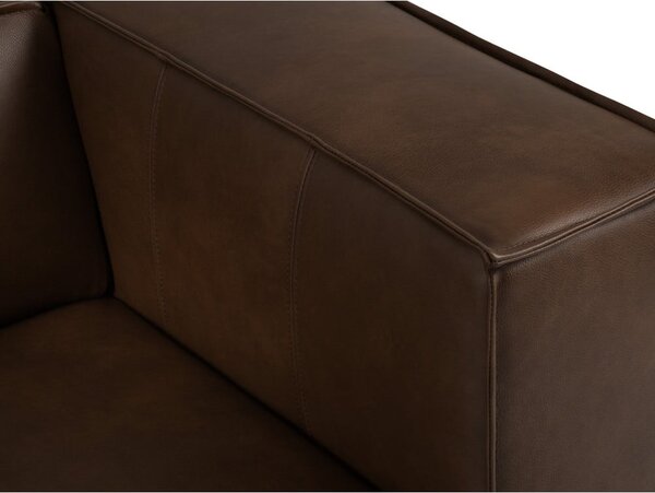 Divano in pelle marrone scuro 227 cm Madame - Windsor & Co Sofas