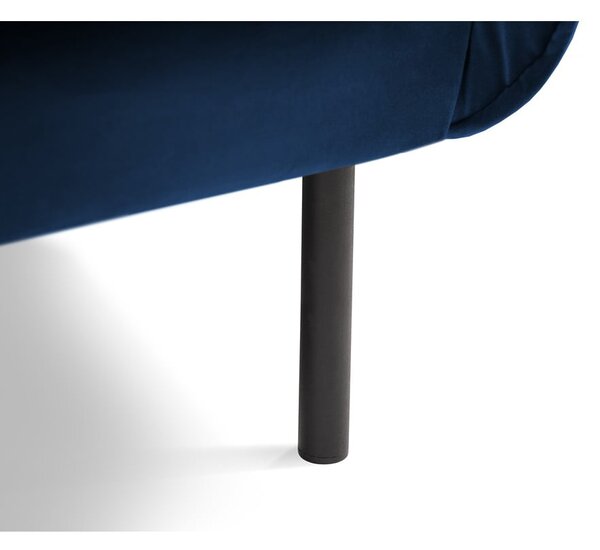 Poltrona in velluto blu Vienna - Cosmopolitan Design