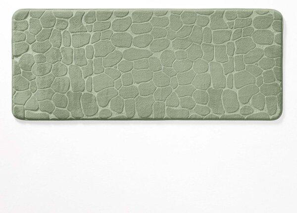 Tappetino da bagno verde 50x120 cm Ricochet - douceur d'intérieur