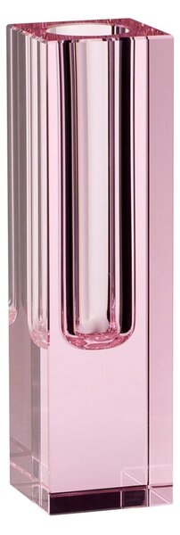 Vaso in vetro rosa fatto a mano Crystal - Hübsch