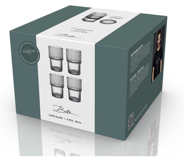 Set di bicchieri 4 pz 380 ml Kusintha – Bitz