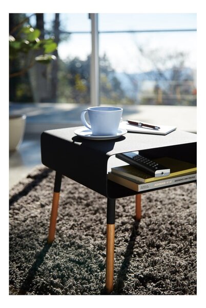 Tavolino nero, altezza 35 cm Plain - YAMAZAKI