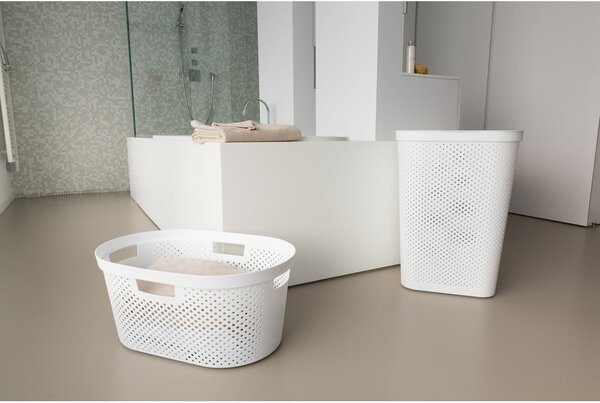 Cesto portabiancheria in plastica bianca 60 l Infinity - Curver