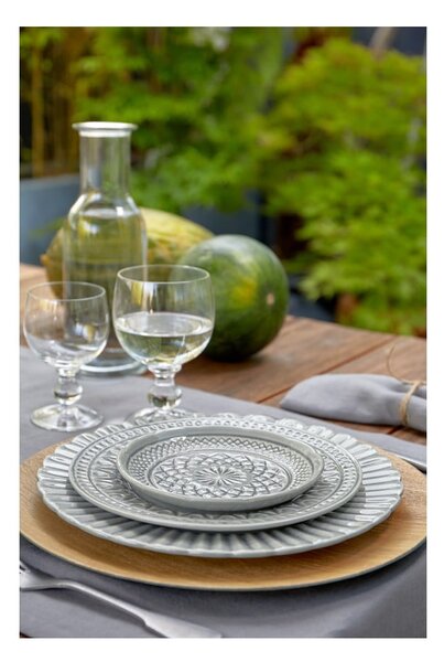 Piatto in gres grigio , ⌀ 28 cm Cristal - Costa Nova