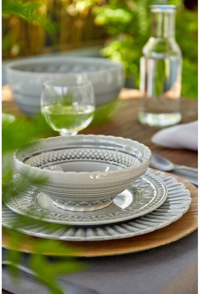 Piatto in gres grigio , ⌀ 28 cm Cristal - Costa Nova
