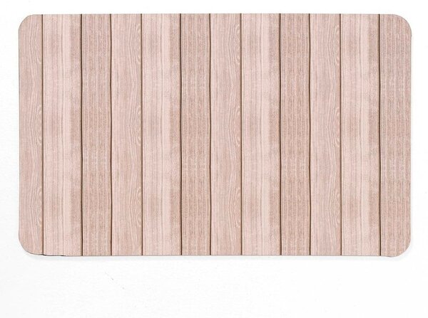 Tappetino da bagno in gomma marrone 50x80 cm Calista - douceur d'intérieur