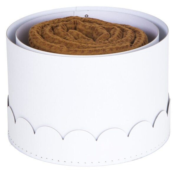 Scatole in set con coperchio bianche in cartone 2 pz ø 26x17,5 cm Wilma Paper Laminate – Bigso