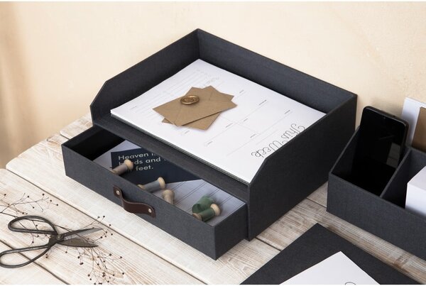 Organizzatore di documenti in cartone con cassetto Walter - Bigso Box of Sweden