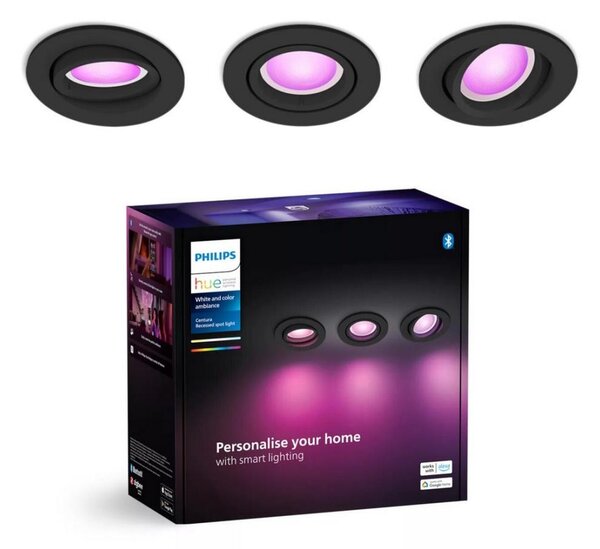 Philips - Set 3x LED RGBW dimmerabile Hue CENTURA 1xGU10/4,2W/230V