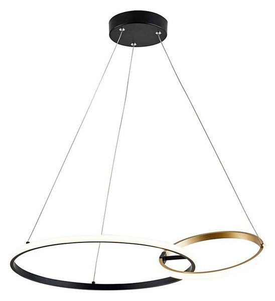 Rabalux 72296 - Lampadario LED a sospensione con filo EMILION LED/36W/230V nero/oro