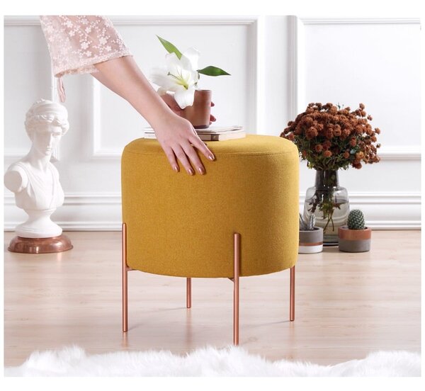 Sgabello in colore senape Copper - Artie