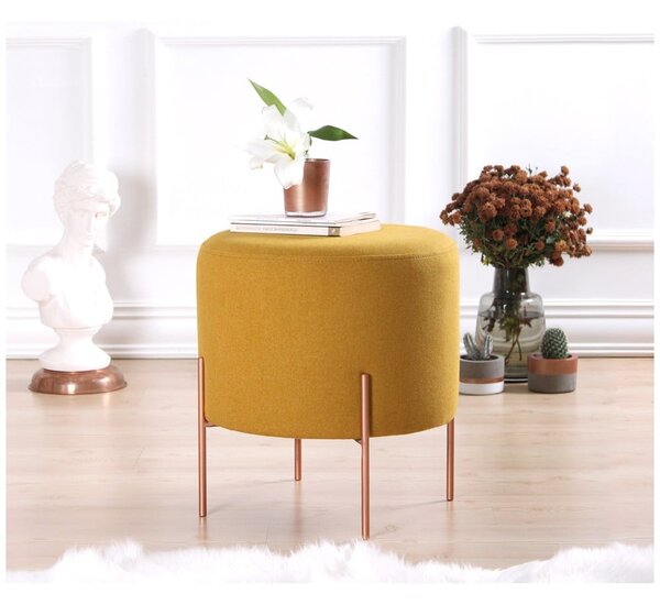 Sgabello in colore senape Copper - Artie