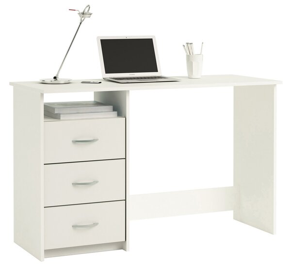 Scrivanie ARISTOTEL, bianche, 123x50,1x76,5 cm