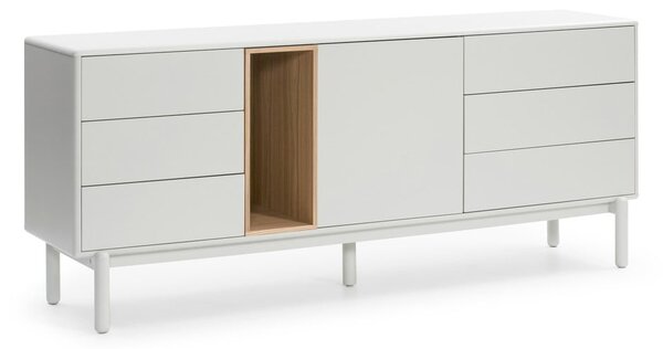 Cassettiera color crema 180x76x40 cm Corvo – Teulat