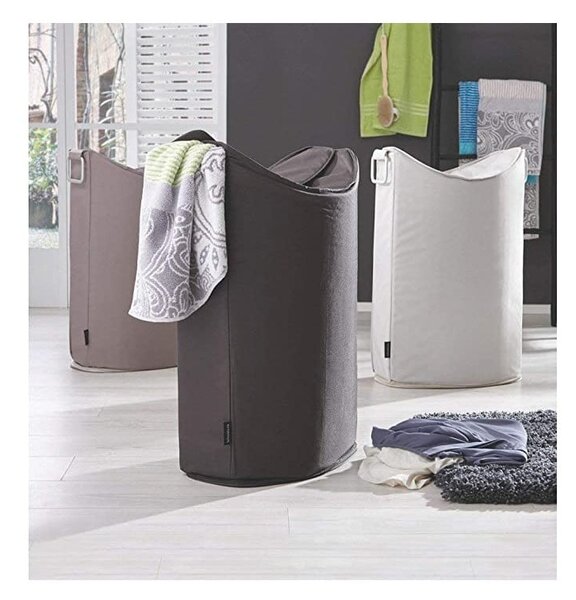 Cesto per biancheria Frisco crema, volume 65 l - Blomus