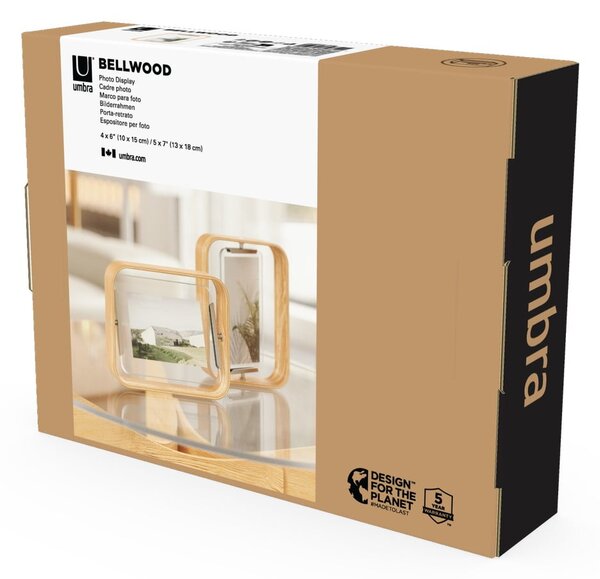 Cornice di legno in piedi di colore naturale 19x24 cm Bellwood - Umbra