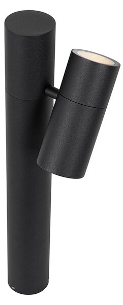 Lampada da esterno nera con picchetto e pressacavo 50cm IP44 - Solo Deluxe