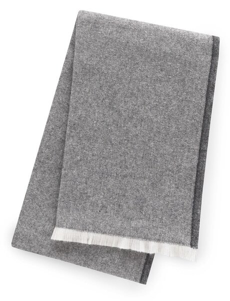 Plaid grigio scuro con contenuto di cotone , 140 x 180 cm Linen - Euromant