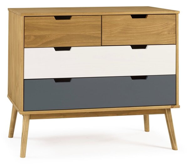 Cassettiera in legno di pino , 100 x 82 cm Cusco - Marckeric