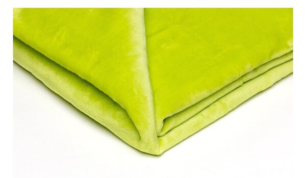 Coperta in micropush verde chiaro, 150 x 200 cm - My House