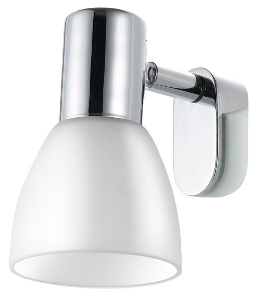 Applique Moderna Sticker Acciaio Cromo 1 Luce E14 40W