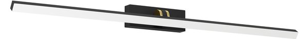 Applique Moderna Verdello Policarbonato Nero Led Integrato 5W 3000+6500K