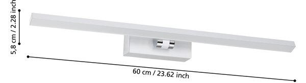 Applique Moderna Verdello Policarbonato Bianco Led Integrato 5W 3000+6500K