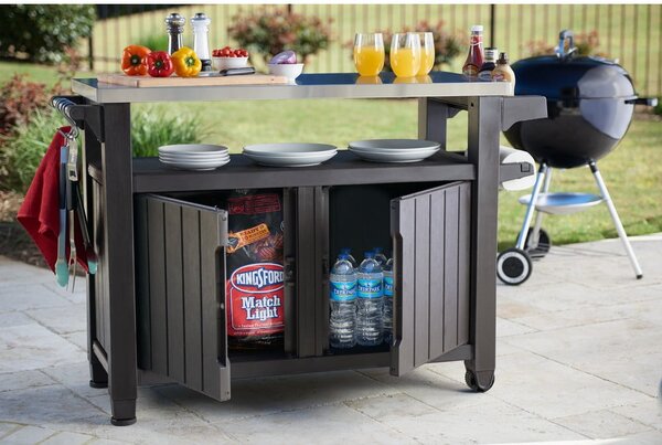 Tavolo pieghevole per grigliate 134x52 cm Unity - Keter