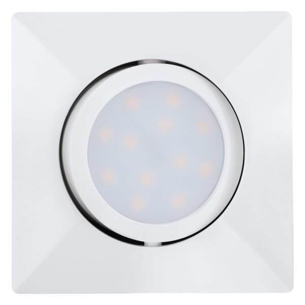 Faretto Ad Incasso Contemporaneo Pineda Policarbonato Bianco 3 Led 4,9W