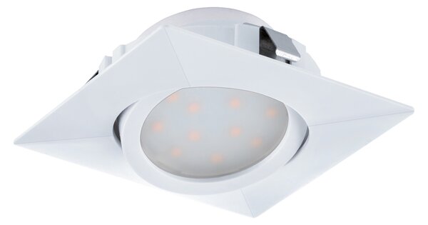 Faretto Ad Incasso Contemporaneo Pineda Policarbonato Bianco 3 Led 4,9W